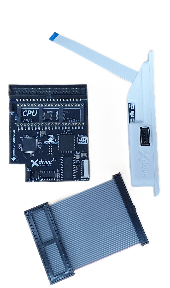Xdrive2c Mass Storage Solution for the Apple IIc & Accessories