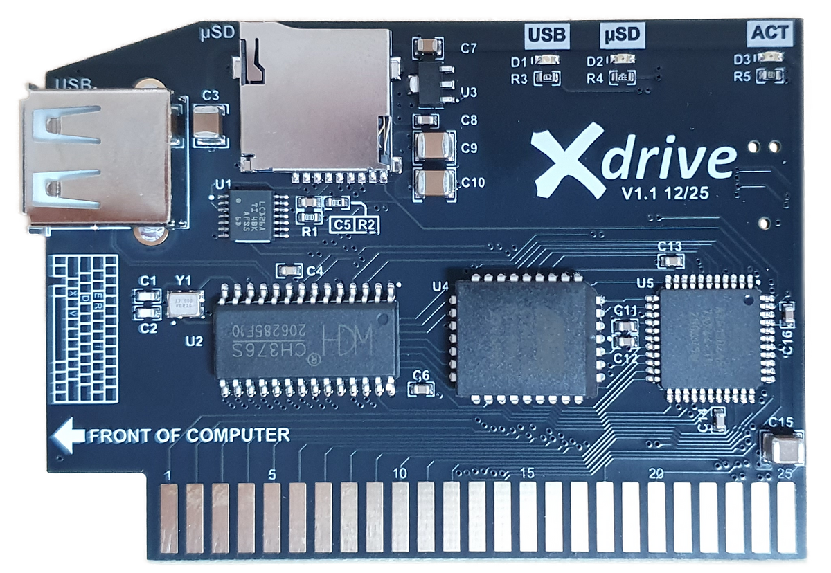 Xdrive Mass Storage Solution for the Apple II, II +, IIe, and IIgs