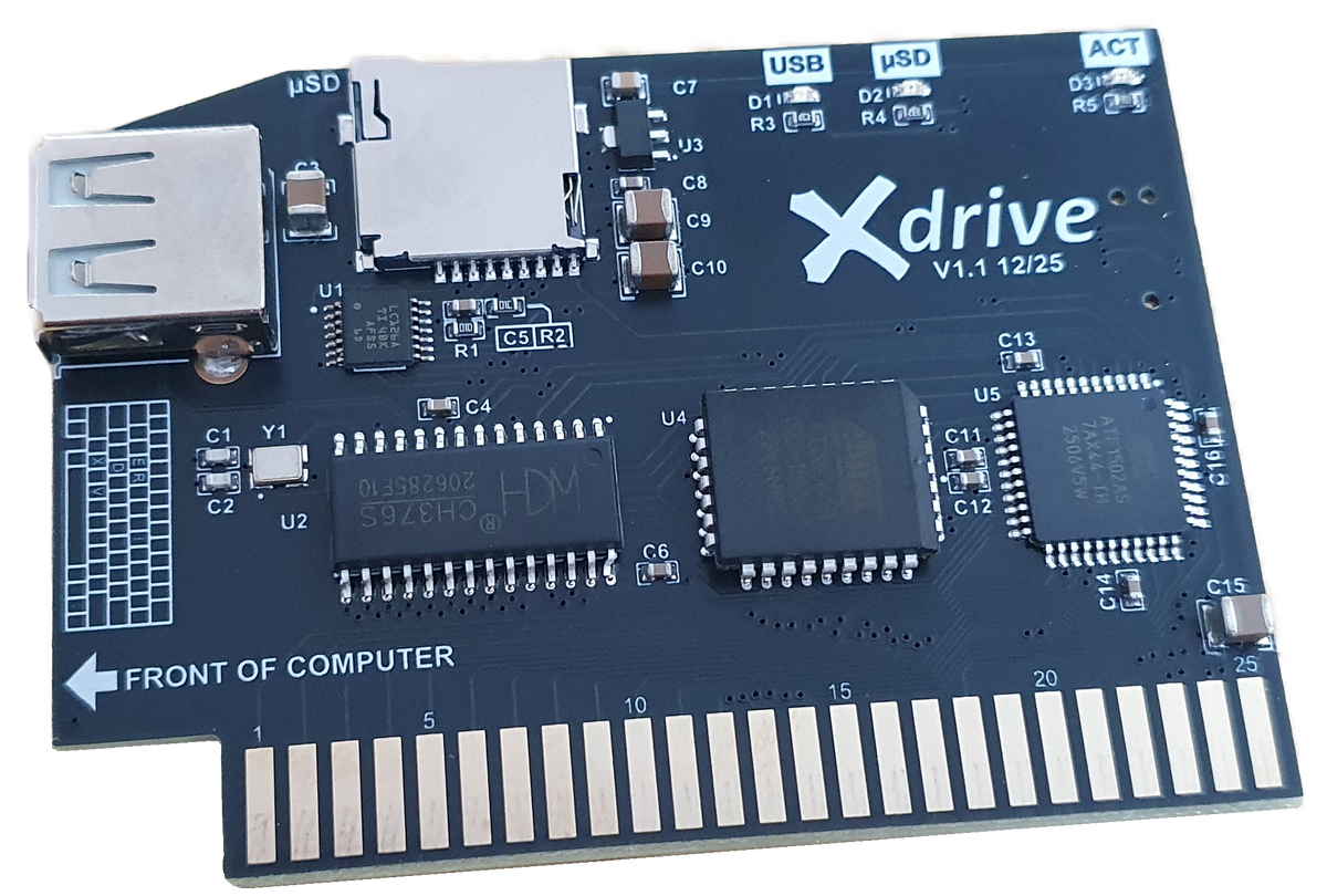 Xdrive Mass Storage Solution for the Apple II, II +, IIe, and IIgs