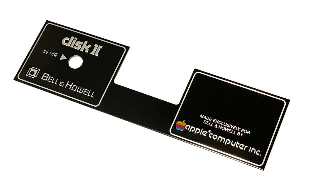 Refurbished Bell & Howell Apple Disk II Drive Badge