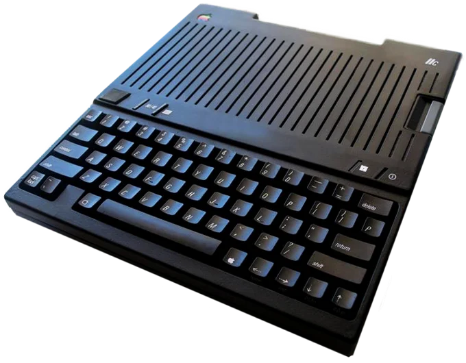 MacEffects Black Case & Keyboard for the Apple IIc