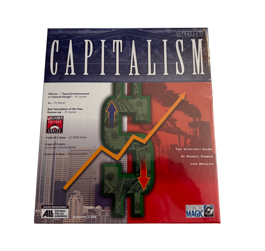 New Capitalism Business Strategy Simulator Game for Macintosh CD-ROM (Big Box)