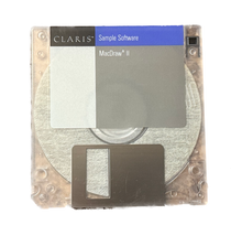Load image into Gallery viewer, Collectible - Clear Prototype/Sample Software Claris MacDraw II 3.5" Floppy Disk
