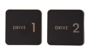 Metal Apple Disk II Drive Badge Set