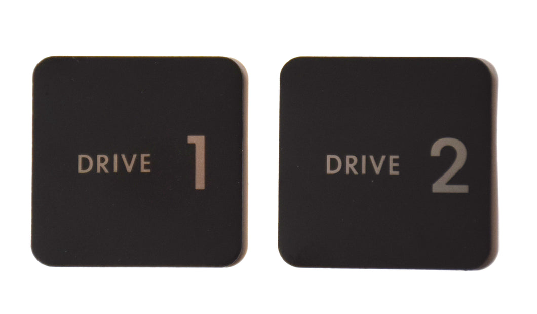 Metal Apple Disk II Drive Badge Set